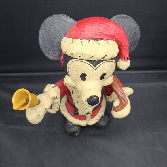 Disney Poliwoggs 9" Santa Mickey Vintage Holiday Sculpture Figurine - Picture 5 of 7